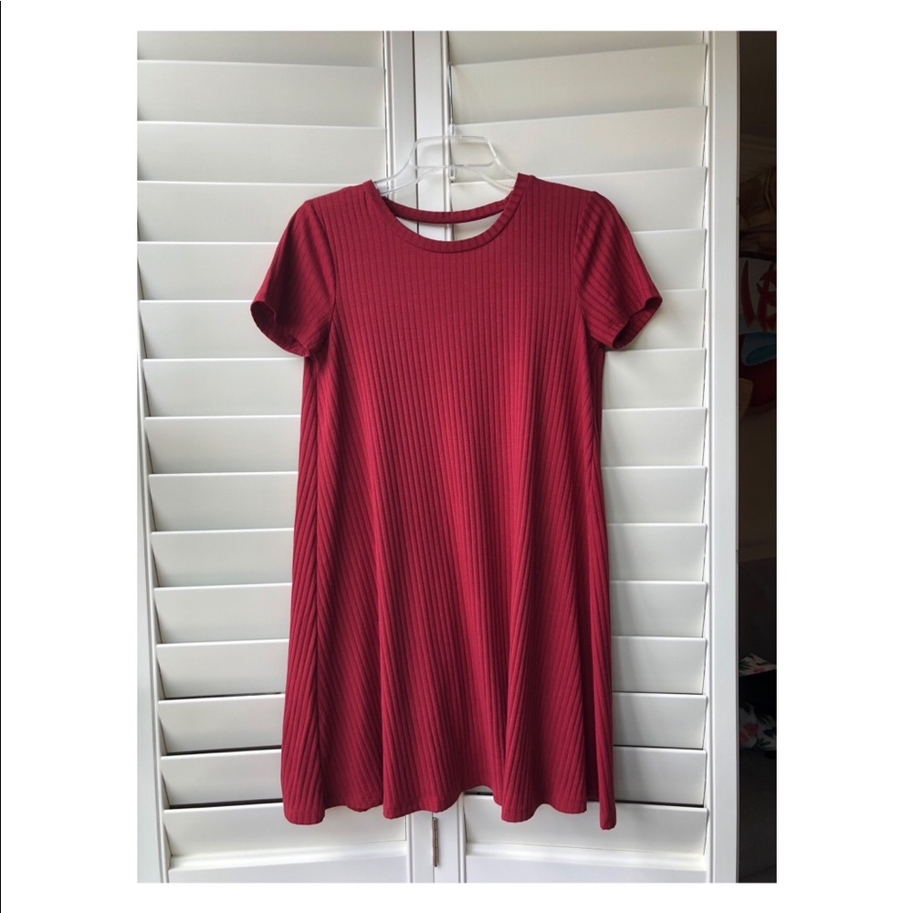 Forever 21 basic red swing dress